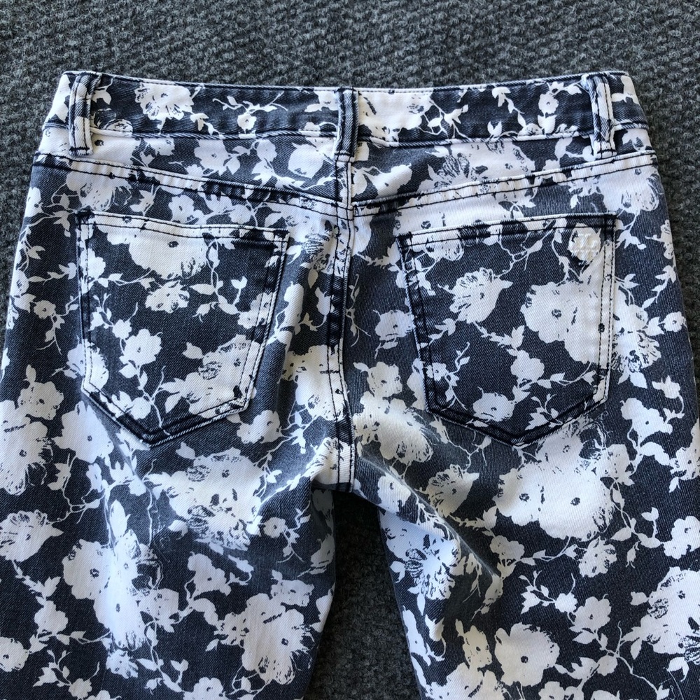 Tory Burch Alexa cropped skinny floral jeans size 27 - Picture 12 of 16